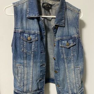 Denim Sleeveless Vest
